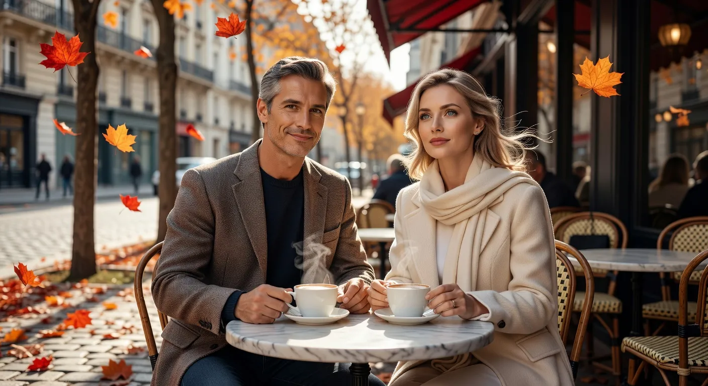 Rencontre entre un homme europeen et une femme slave dans un cafe parisien — Combien coûte une rencontre avec une femme russe ? Les vrais