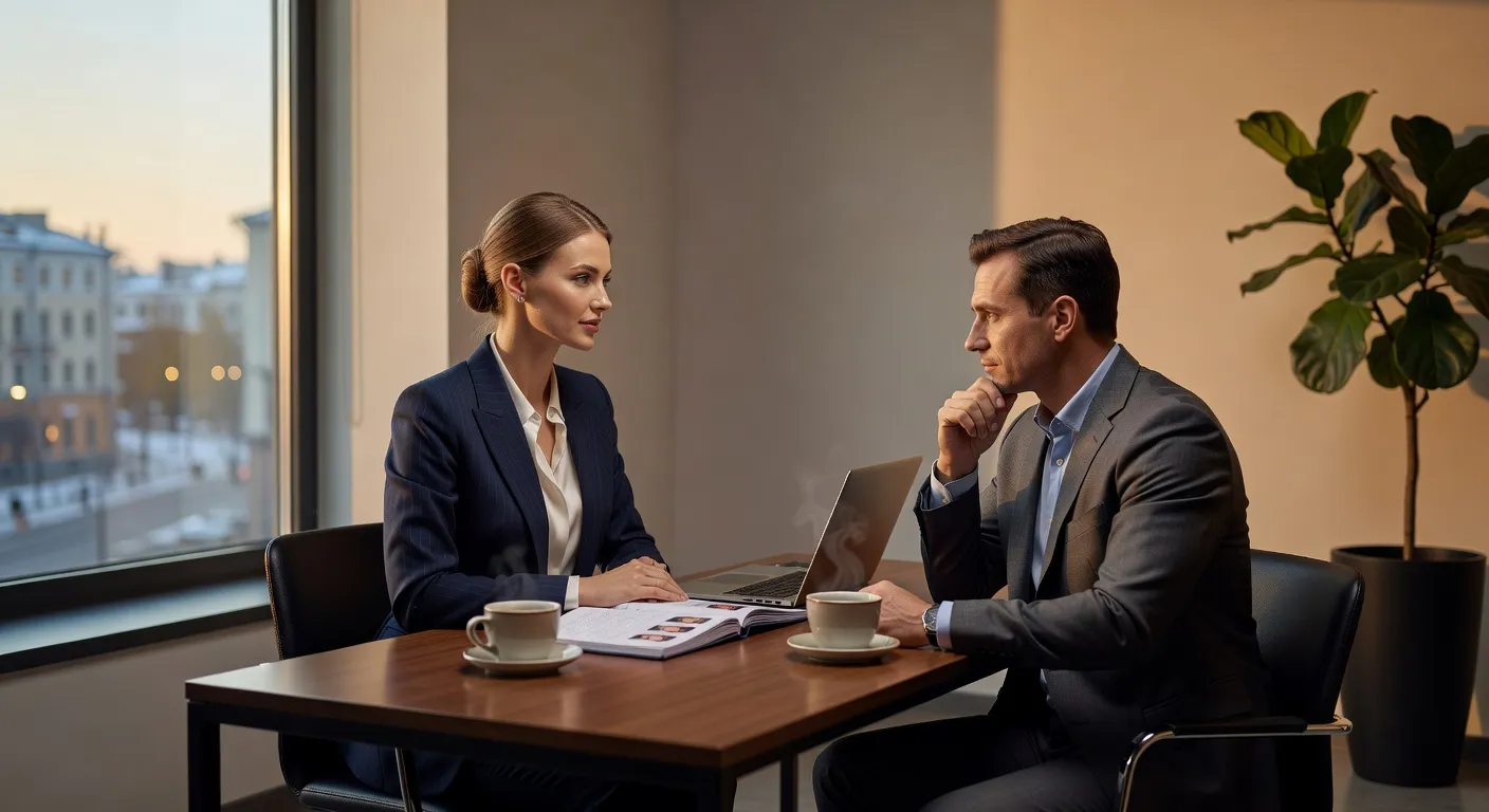 Consultation dans une agence matrimoniale russe avec une femme slave — Comment travaillent les agences matrimoniales a Moscou en 20