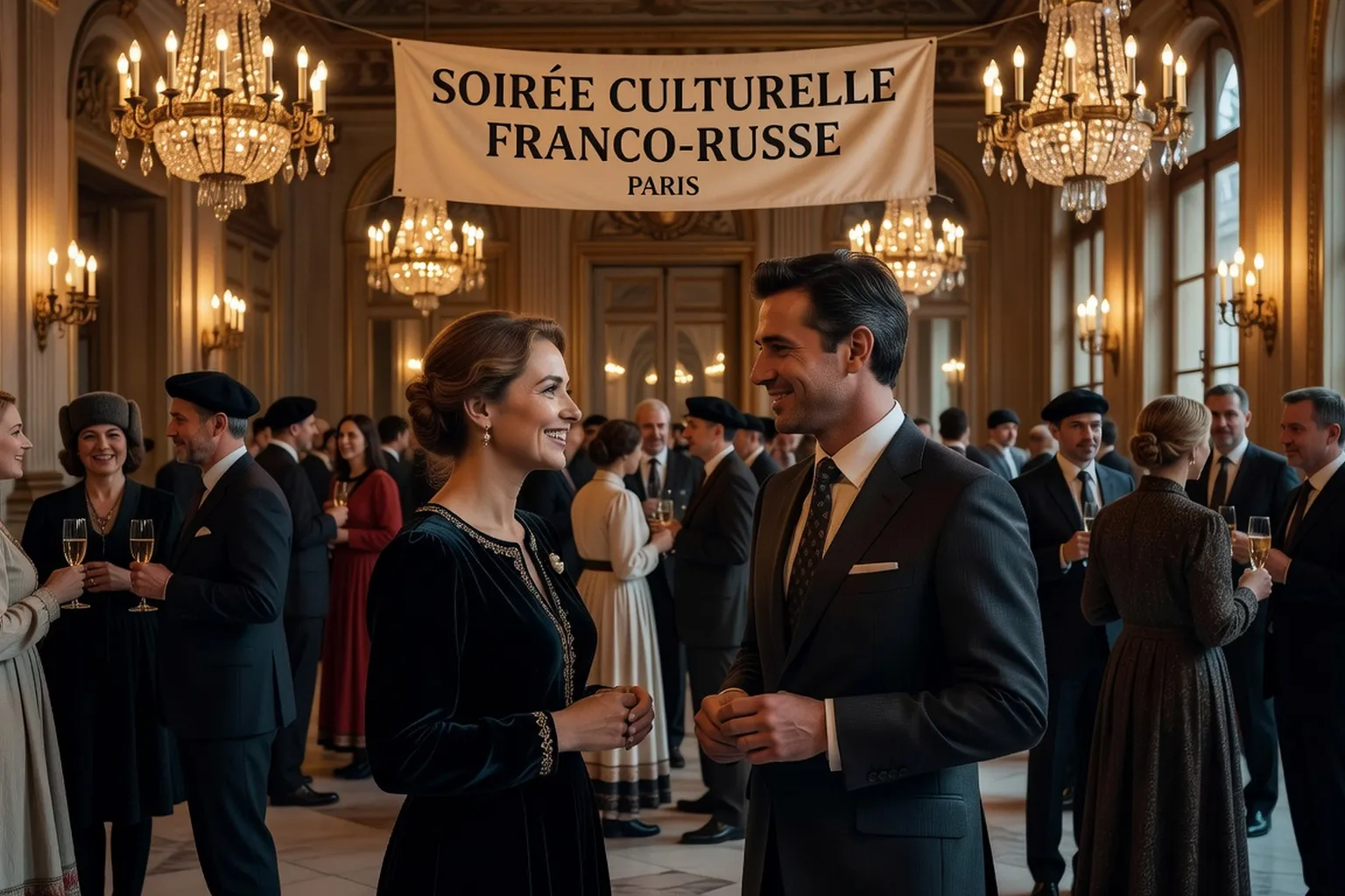 Rencontre franco-russe lors d'une soirée culturelle à Paris