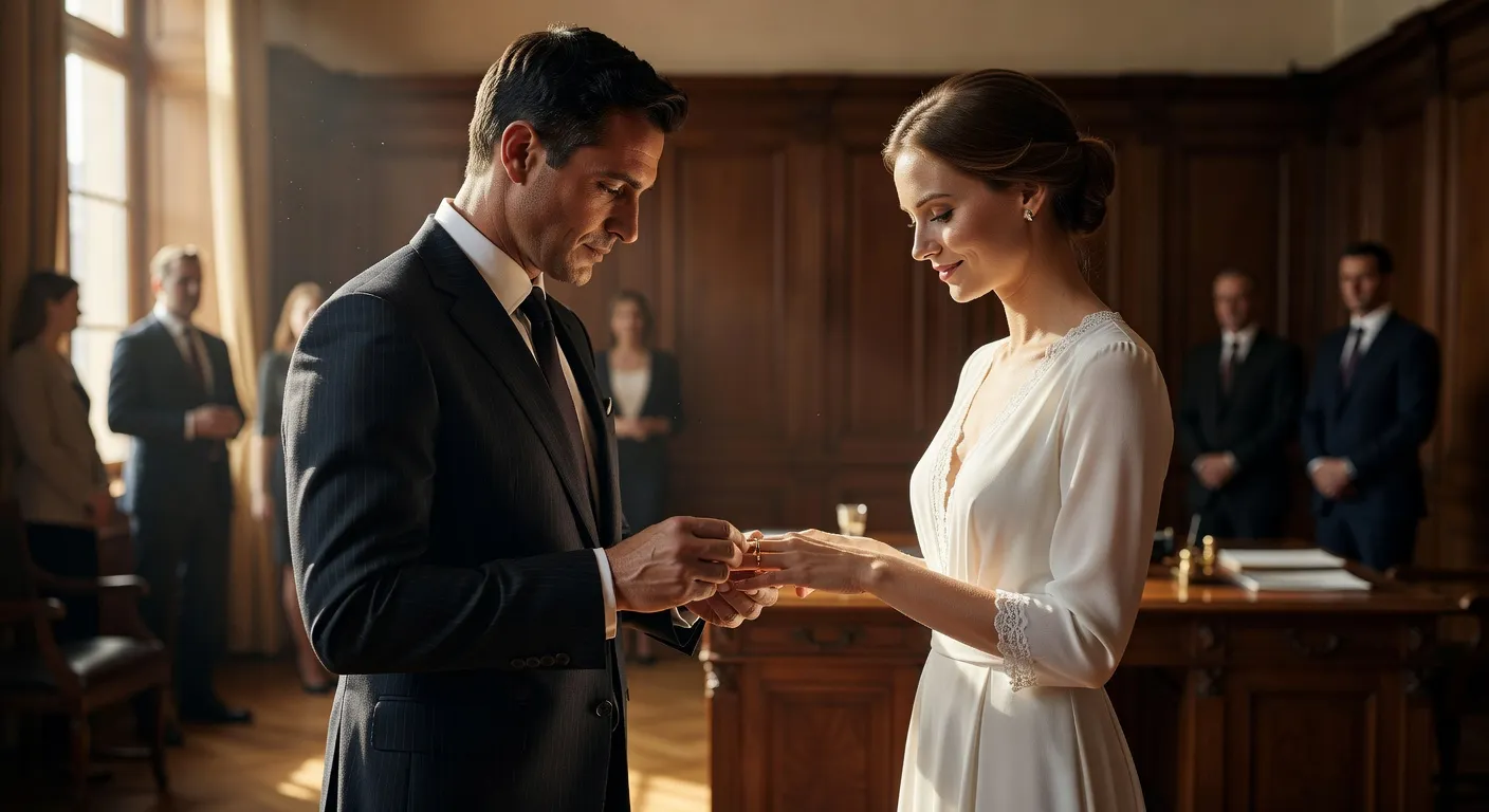 Echange des alliances lors d'un mariage franco-russe — Les femmes russes qui sont mariées à des étrangers parlent d