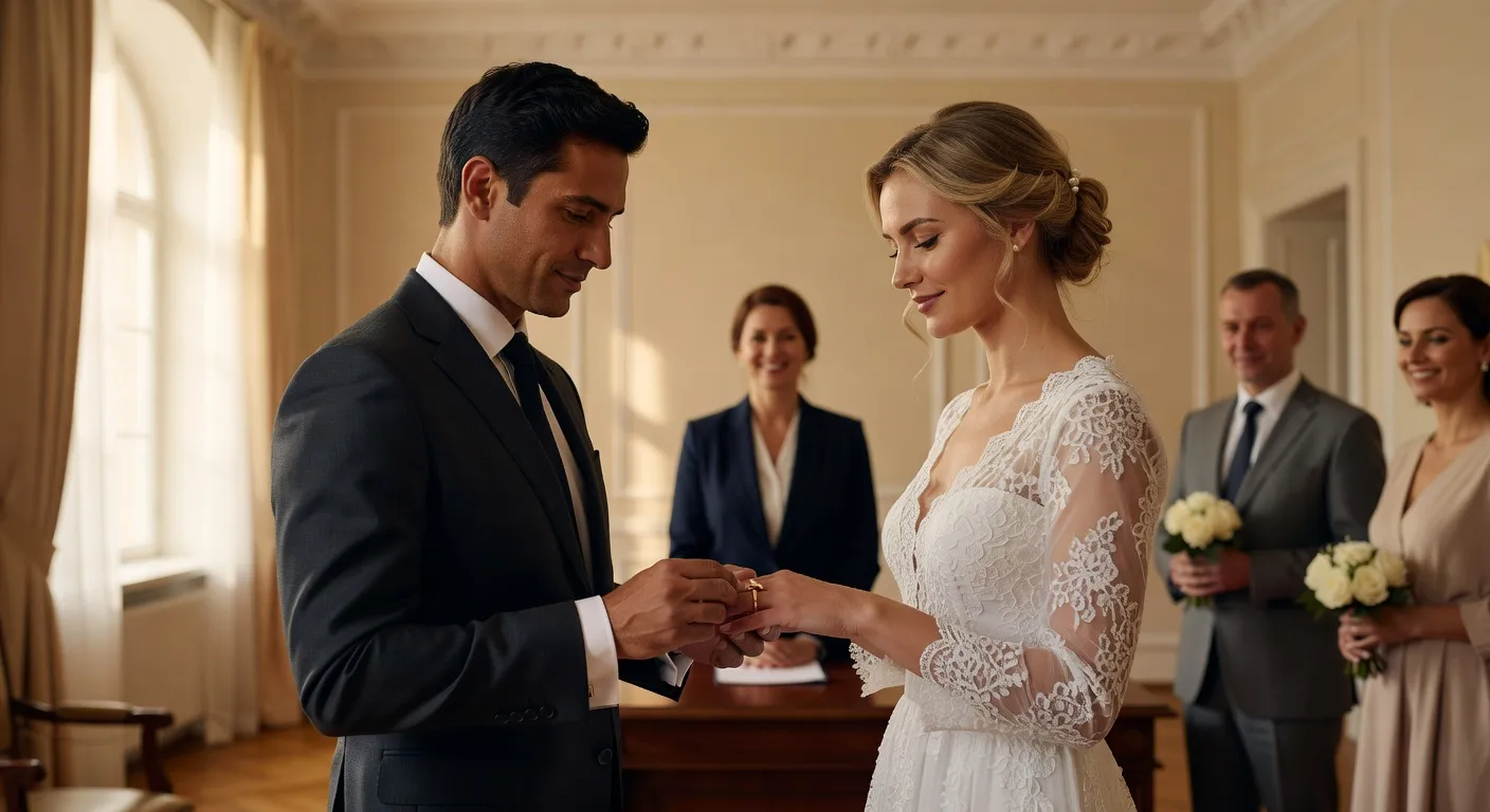 Echange des alliances lors d'un mariage franco-russe — Témoignages de femmes russes mariées à des étrangers : 4 his