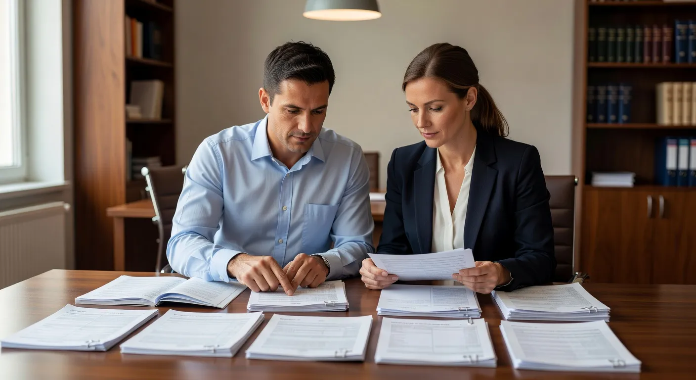 Couple preparant ensemble les documents d'immigration — Visa fiance pour femme russe : demarches et delais France 20